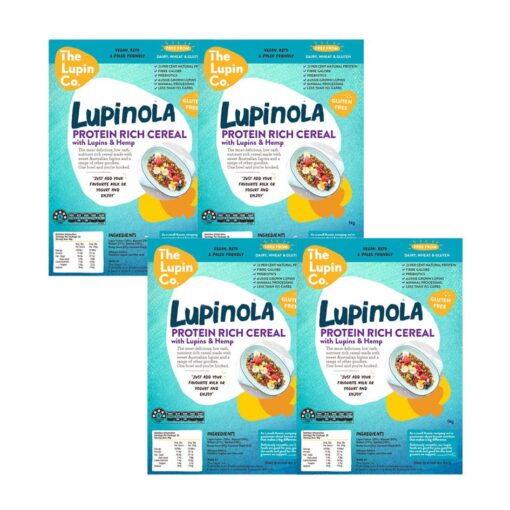 Lupinola Protein Rich Cereal 4x1KG (4 Pack)